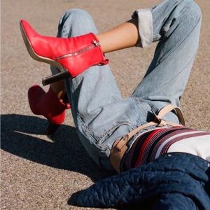 Rag & Bone Ellis Boot Red Size 36